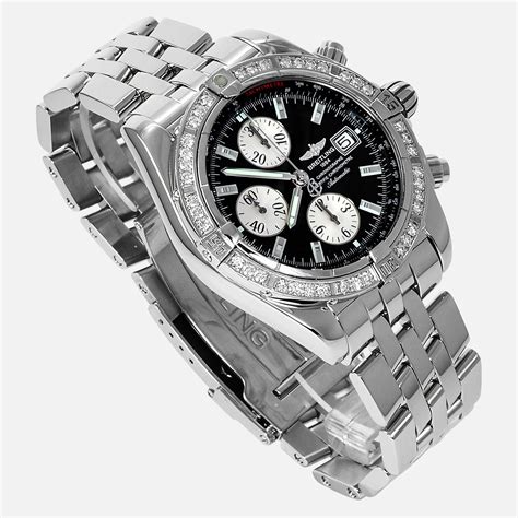 breitling chronomat evolution a13356 diamond bezel ebay|Breitling a13356 Chronomat evolution price.